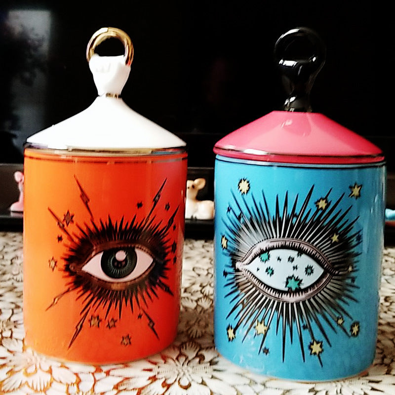 Aromatherapy Candle Holder Ceramic Jar Eye Jar Beauty & The Blunt$