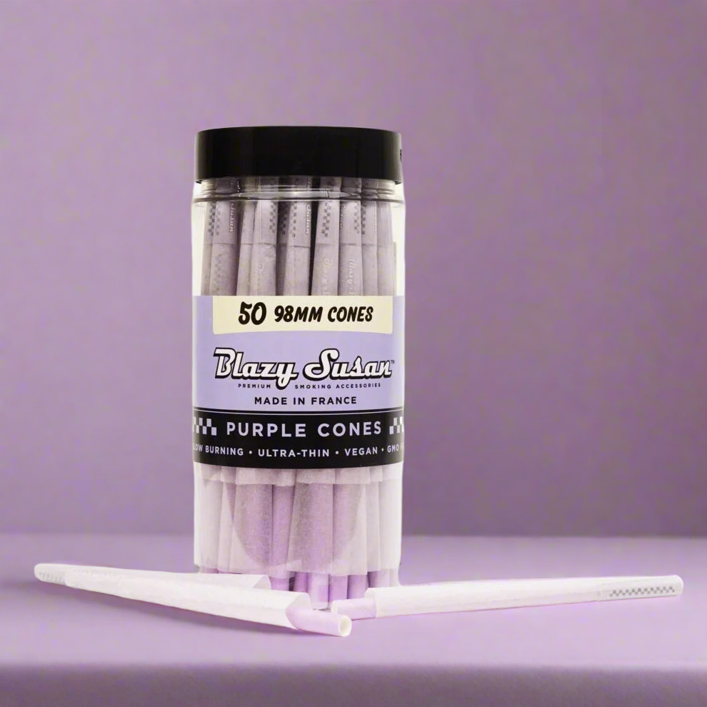 Blazy Susan | Purple 98mm Pack of 50 Smoking Cat Distribution