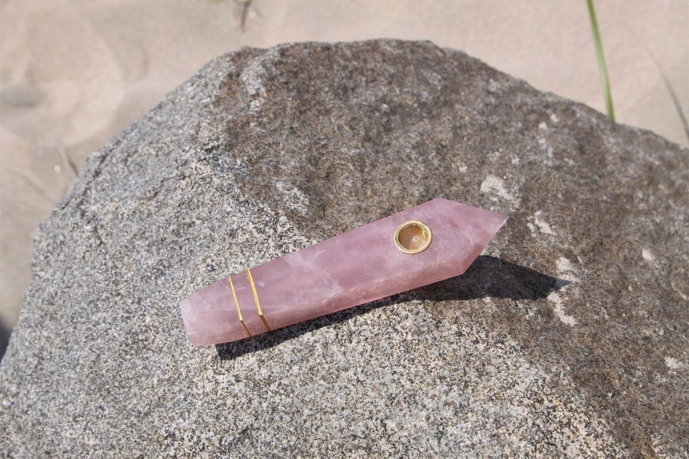 Rose Quartz Pipe-1